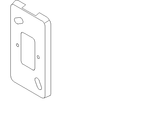 Example of Surface mounting plate for mini/maxi trunking