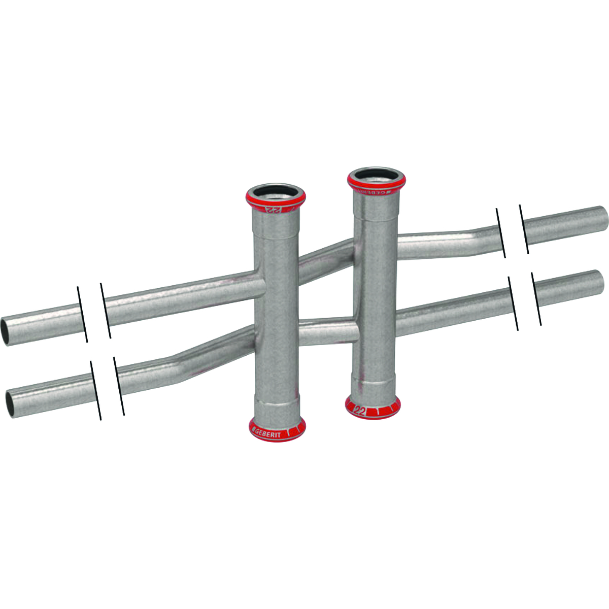 Example of Fitting with 4 connections