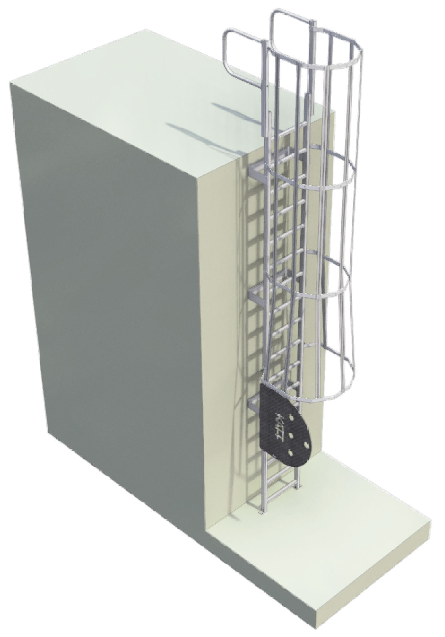 Ec004773 fixed mounted ladder