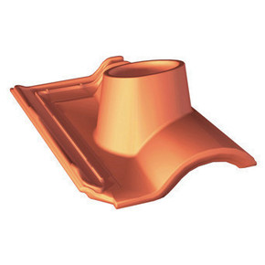 Example of Feed-through roof tile