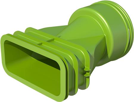 Example of Reducer air duct